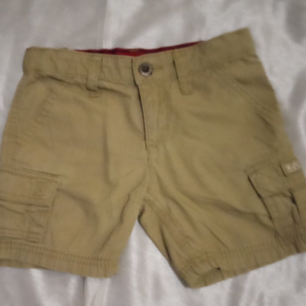 Levi's boy's cargo shorts khaki adjustable waist band kidcore funtime park wear